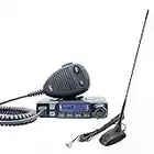 Radio CB PNI Escort HP 7120 ASQ, RF Gain, 4W, 12V y CB PNI Extra 48 Antena con imán Incluido, 45cm, SWR 1.0, Am/FM Solo Funciona en la Banda de la EU