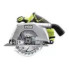 RYOBI 18 V ONE+ Akku-Handkreissäge R18CS-0 (Bohrungs-ø 16 mm, Schnitttiefe bis 52mm, Leerlaufdrehzahl 4700 min-1, Tiefen-/Neigungseinstellung werkzeuglos, inkl. Sägeblatt, ohne Akku und Ladegerät)