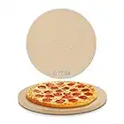 Unicook Pizza Stone for Oven and BBQ, 10.25 Inch Round Pizza Grilling Stone, Small Cordierite Baking Stone, Perfect Size for Personal Pizza, Ideal for Baking Crisp Crust Pizza, Bread, Cookies and More