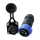 Trolling Motor Plug and Receptacle, Marine Boat DC Power Connector Waterproof for Freshwater and Saltwater 12/24/36/48V