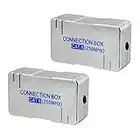 2X CAT6 LSA Connection Box Cat 6 Connector Module de Connexion - Rallonge de câble réseau pour câble de Pose Cat.6 Cat.5 - Connecter Réparer Le réseau Internet Boîte de jonction de câble