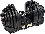 Bowflex Selecttech Pesi Fitness A Carico Variabile, Manubrio 1090, ‎Nero, 45.72 x 25.4 x 25.4 cm 40.8 Kg