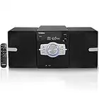 Impianto Stereo Casa Sistema Micro hi-fi Sistema Compatto con Lettore CD, Bluetooth, Radio FM, USB, Ingresso AUX (TB-818)