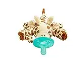 Philips AVENT Soothie Snuggle Pacifier Holder with Detachable Pacifier, 0m+, Giraffe, SCF347/01