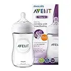 Philips Avent SCF033/17 - Biberón natural de 260 ml, transparente