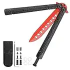 AUBGSANG Butterfly Knife Training Device, Cs-Go Practice Knife, Folding Tactical Training Device, Balisong Coach, 100% Safety Butterfly Knife, Used To Practice Flipping Skills (red)