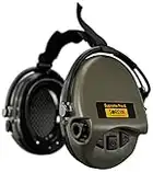 Sordin Supreme Pro X Neckband Casques Antibruit Électroniques à Forte Atténuation - 76302-X - Protection Auditive - Coques d'oreilles Verdes - Idéal pour la Chasse ou Le Tir