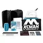 XCMAN - Kit completo de afinación y encerado para esquís, snowboard con hierro encerado, cera de esquí, afinador de bordes, PTEX para afinar, reparar y encerar