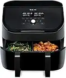 Instant Vortex Plus VersaZone - Dual Air Fryer, 8-in-1 Smart Programmes - Fry, Bake, Roast, Grill, Dehydrate, Reheat - 80% energy saving, Black, 8.5L XL