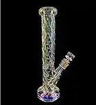 REANICE Glass Bong 14.4mm 30cm Smoking Water Pipes Handmade Thick Plating Bongs Hookah