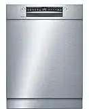 Bosch SMU4HAS48E Serie 4 Smarter Geschirrspüler Unterbau, 60 cm breit, Besteckkorb, Made in Germany, Silence Programm besonders leise, Extra Trocknen auf Knopfdruck