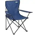 Trail Blue Camping Chair Lightweight Folding Cup Holder Carry Bag 100kg Capacity