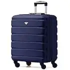 Flight Knight ABS 3 Tailles Valise Legere Compatible avec Air France, Hop! easyJet, RyanAir Et Bien d'autres! Bagage a Main 55x35x20 cm Et Bagage en Soute Grande avec 4 Roues.