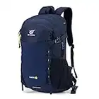 SKYSPER Zaino da Hiking 30L, Zaino Casual Impermeabile e Leggero con Copri pioggia Zaino Trekking per Uomo e Donna Campeggio Viaggio Trekking Escursione, Lantc-blu