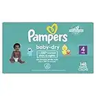 Pampers Baby Dry Diapers Size 4 148 Count