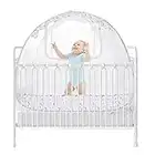 Ashtonbee Baby Crib Canopy Tent, Easy-to-Install Pop Up Canopy, Mesh Portable Crib for Baby, Baby Nursery Crib Accessories, 57in x 26in x 48in