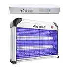 ASPECTEK Powerful 20W Electronic Indoor Insect Killer, Bug Zapper, Fly Zapper, Mosquito Killer-Indoor Use Including Free 2 PACK Replacement Bulbs