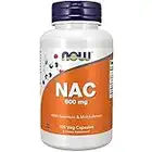 Now Foods, NAC (N-Acetyl Cysteine), 600mg Deposito di 3 Giorni, Integratore Alimentare, 100 Capsule vegane, Testato in Laboratorio, Senza Soia, Senza Glutine, Senza OGM