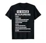 10 Dinge die ich im Leben will - Panzer T-Shirt