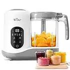 BEAR 2023 Baby Food Maker | One Step Baby Food Processor Steamer Puree Blender | Auto Cooking & Grinding | Baby Food Puree Maker with Self Cleans | Touch Screen Control