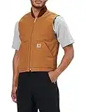 Carhartt Gilet Imbottito, Collo A Costine, Relaxed Fit, Gilet Uomo, Marrone Carhartt, XL