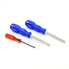 Ninthseason 3.8mm + 4.5mm + Trigram triwing Security Screwdriver Bit Tool Set for Nintendo NES SNES N64 Game Boy Vintage Games and Consoles