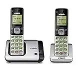 VTech CS6719-2 DECT 6.0 Phone with Caller ID/Call Waiting, Silver/Black with 2 Cordless Handsets