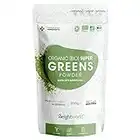 Organic Super Greens Powder 200g (40 Servings) – Vitamins & Mineral Rich Green Powder - Soil Association Certified - Blend of Greens and Superfood Powder - GMO Free & Alkaline Superfood Powder