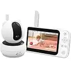 VIZOLINK Baby Monitor With Camera and Night Vision 720P 5'' HD Wireless Video Baby Monitor, Two-Way Talk, 300M Range, Remote Pan Tilt Zoom, Temperature Monitor, Feeding Reminder, No Need WIFI APP