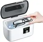 Hogance Limpiador ultrasónico de 43000 Hz, limpiador ultrasónico, limpiador ultrasónico, 500 ml, con temporizador digital para gafas, relojes, joyas, anillos, collares, brochas de maquillaje