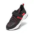 DREAM PAIRS Boys Girls Shoes Little Big Kids Tennis Running Athletic Sports Sneakers Black RED Size 1 Little Kid SDRS226K