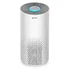 Afloia Air Purifiers for Home Large Room Up to 1076 Ft², H13 True HEPA Air Purifiers for Bedroom 22 dB, Air Purifiers for Pets Dust Dander Mold Pollen, Odor Smoke Eliminator, Kilo White, 7 Color Light