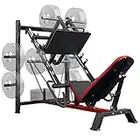 Leg Press Machine with 5 Weight Storage Posts, Syedee 1500 lbs Capacity Commercial Adjustable Leg Machine with 4 Band Pegs for Leg Glute Muscles Shaping, Calf Raise Machine