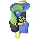 Stohlquist Toddler Life Jacket Coast Guard Approved Life Vest for Infants-Blue/Green-Infant