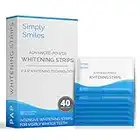 Simply Smiles PAP Teeth Whitening Strips – 20 Whitening Sessions 40pcs - Premium At-Home Tooth Whitening Kit - Sensitive Teeth Teeth Whiter Strips - No Peroxide – Enamel-Safe Formula - For White Teeth