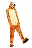 Kauson Monkey Kigurumi Flanela Unicornio Pijamas la Ropa de Noche del Traje Onesie 3D Novedad Tigre Cartoon Animal Cosplay Disfraces Mascotas Carnaval Halloween Navidad Ropa especializada para Adultos