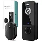 RAKEBLUE Doorbell Camera Wireless, Video Doorbell with chime,Cloud Storage,Human Motion Detection, Real time,2-Way Audio, Night Vision, IP65, 166°Wide Angle (Camera with chime)