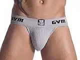 GYM by Jockstraps.com Gimnasio Entrenamiento Jockstrap con 2" Cintura, S, Gris