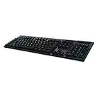 Logitech G915 LIGHTSPEED RGB Mechanical Gaming Keyboard, Low Profile GL Tactile Key Switch, LIGHTSYNC RGB, Advanced LIGHTSPEED Wireless and Bluetooth Support - Tactile