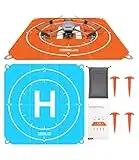 JOFLVA Drone Landing Pad, Piste Atterrissage drone, Tapis D’atterrissage Pliable Étanche Universel, Tapis Drone, Accessoires De Drones Pour MAVIC 3/ DJI Air 2S/ Mavic Mini 2/ Mavic 2/DJI Mini 3 Pro.