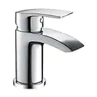 [Basin Tap] Hapilife Stunning Waterfall Bathroom Sink Monoblock Mixer Faucet Chrome