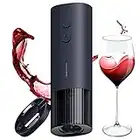 HOTO Electric Wine Opener, Battery Operated Wine Bottle Opener, Foil Cutter, Uncorks +170 Bottles, 10s Instant Opening, Lightweight Body, Automatic Wine Opener for Kitchen Bar Restaurant Party