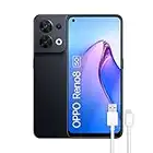 OPPO Reno8 5G - Teléfono Móvil Libre, 8GB+256GB, Cámara 50+8+2+32 MP, Smartphone Android, Batería 4500mAh, Carga Rápida 80W, Dual Nano SIM - Negro