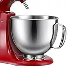 Gdrtwwh Stainless Steel Bowl for KitchenAid 4.5-5 Quart Tilt-Head Stand Mixer,Replacement with KitchenAid Mixer Bowl, Dishwasher Safe