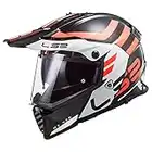 LS2 Blaze Sprint Dual Sport Helmet Gloss Black/White LG