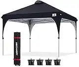 ABCCANOPY Outdoor Pop up Canopy Tent 10x10 Camping Sun Shelter-Series, Black