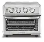 Cuisinart Air Fryer + Convection Toaster Oven, 8-1 Oven with Bake, Grill, Broil & Warm Options, Stainless Steel, TOA-70