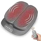 Snailax Vibration Foot Massager with Heat,Remote Control,Adjustable Vibration Speed Electric Foot Massager Machine for Circulation,Plantar Fasciitis, Pain Relief