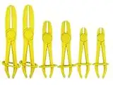 Kellegour 6 PCS Pinze per Fascette Stringitubo Pinza Set,Pinze Stringitubo per Tubi Flessibili,Pinze per Tubi Flessibili,per scollegare Tubi di Raffreddamento,Freni e Tubi Carburante,Giallo