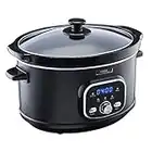 3.5 Litre Digital Slow Cooker & Glass Lid, 2 Heat Settings Including Delay & Keep Warm Function, 300W by Cooks Professional… (3.5L)